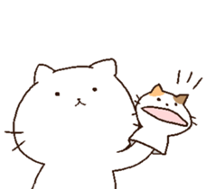 attentive cats! sticker #7252236