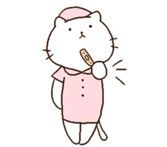 attentive cats! sticker #7252239