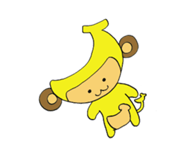 Fruit monkey sticker #7252611