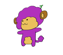 Fruit monkey sticker #7252613