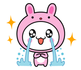 White thing usable anytime (costume) sticker #7253601