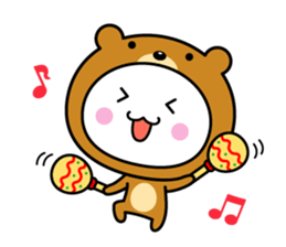 White thing usable anytime (costume) sticker #7253606