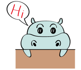 Vacancy Hippo sticker #7253848