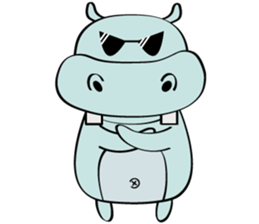 Vacancy Hippo sticker #7253857