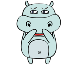 Vacancy Hippo sticker #7253858