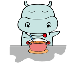 Vacancy Hippo sticker #7253861