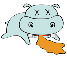 Vacancy Hippo sticker #7253873