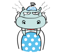 Vacancy Hippo sticker #7253877