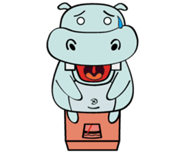 Vacancy Hippo sticker #7253880