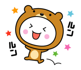 White thing usable anytime (costume2) sticker #7254012