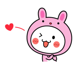 White thing usable anytime (costume2) sticker #7254022