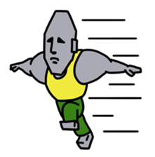 Muscle Moai Kun sticker #7254172