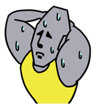 Muscle Moai Kun sticker #7254174