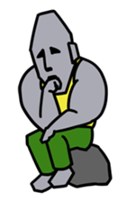 Muscle Moai Kun sticker #7254175