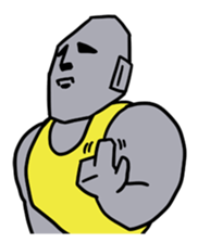Muscle Moai Kun sticker #7254182