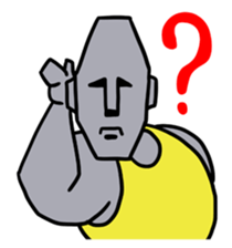 Muscle Moai Kun sticker #7254183