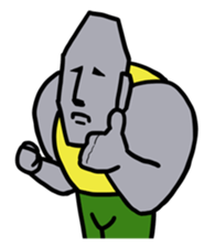 Muscle Moai Kun sticker #7254194