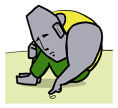 Muscle Moai Kun sticker #7254197