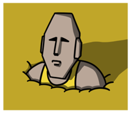 Muscle Moai Kun sticker #7254198