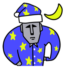 Muscle Moai Kun sticker #7254199