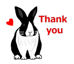 Our beloved rabbit (English version) sticker #7254506