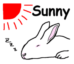 Our beloved rabbit (English version) sticker #7254516