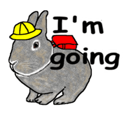 Our beloved rabbit (English version) sticker #7254517