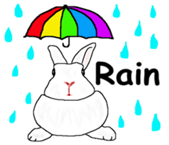 Our beloved rabbit (English version) sticker #7254519