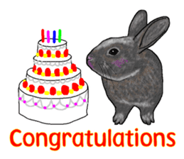 Our beloved rabbit (English version) sticker #7254526