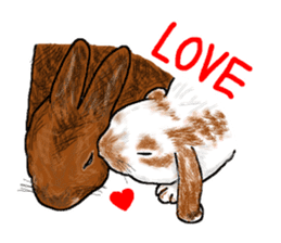 Our beloved rabbit (English version) sticker #7254535