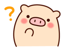 The laid-back pig sticker #7254718
