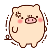 The laid-back pig sticker #7254720