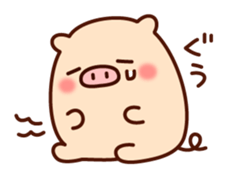 The laid-back pig sticker #7254723