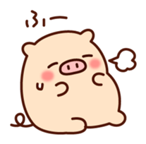 The laid-back pig sticker #7254733