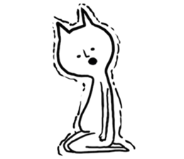 Suffering cat sticker #7254737