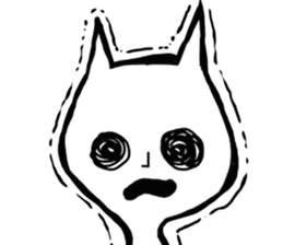 Suffering cat sticker #7254749