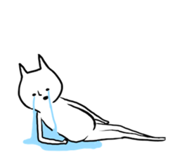 Suffering cat sticker #7254751