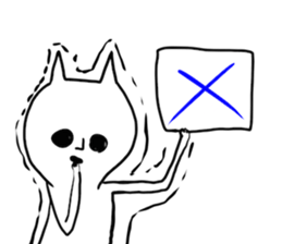 Suffering cat sticker #7254754