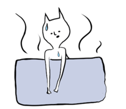 Suffering cat sticker #7254757