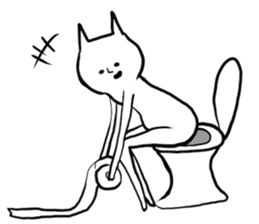 Suffering cat sticker #7254758