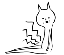 Suffering cat sticker #7254759