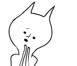 Suffering cat sticker #7254760