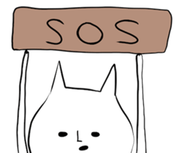 Suffering cat sticker #7254767