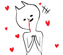 Suffering cat sticker #7254773