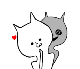 Suffering cat sticker #7254774