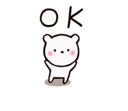 Small pretty bear sticker #7255107