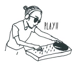 daily life sticker of party people sticker #7255362