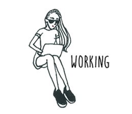 daily life sticker of party people sticker #7255368