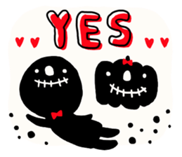 Simple loose Halloween sticker #7255463