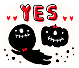 Simple loose Halloween sticker #7255463